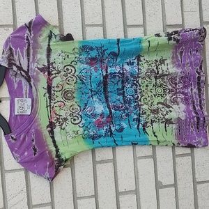 Purple/Blue/Green Shirt